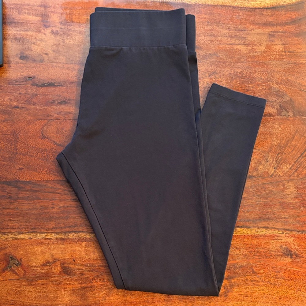 LOGO by Lori Goldstein Black Leggings